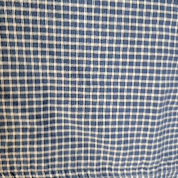 Mens Levis Short Sleeve Button Front Shirt Blue Plaid Size XL - Picture 8 of 10